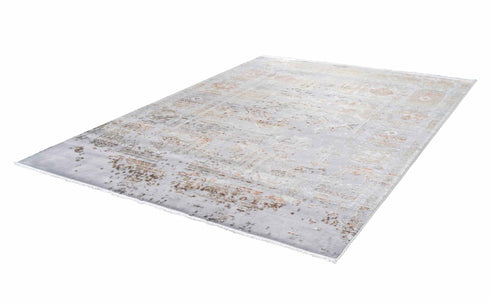 Fashion 901 Silver Vintage Style Acrylic Rug - ADORE RUGS and FLOORING